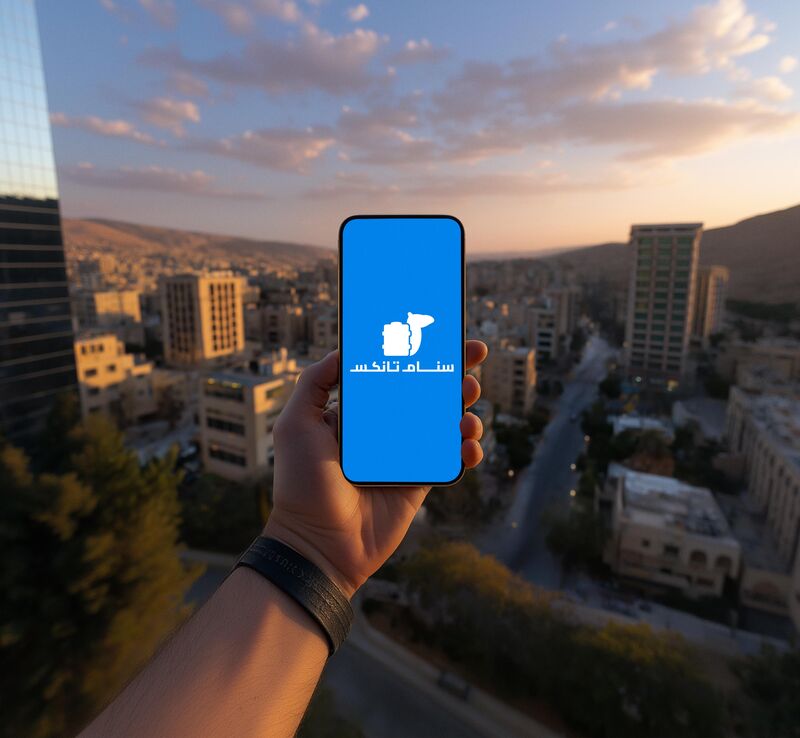 Ordering a water delivery from the Sanam Tanks app